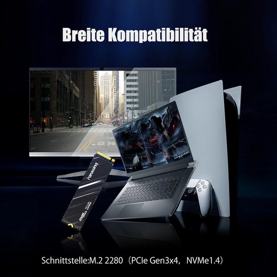Interne SSD - Harde Schijf - Snelle Dataoverdracht - PCIe Gen3x4 - 4TB - Zwart — afbeelding 5