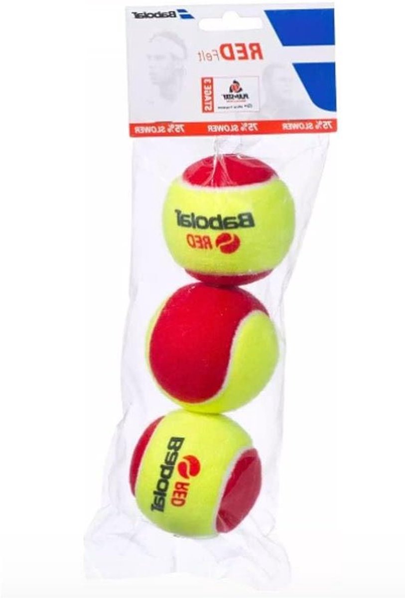 Tennisbal Set - Trainingsballen - Sport Beoefenen - Hoogwaardige Constructie - 3 Stuks - Rood