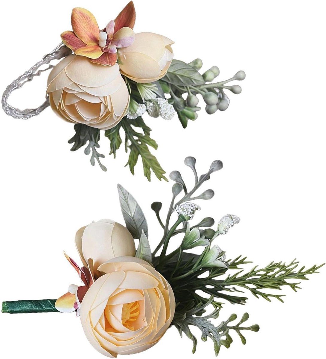 Bloemstukken Set - Bruiloft Accessoires - Feestelijke Aankleding - Verstelbaar Korset - 2 Stuks - Uniek