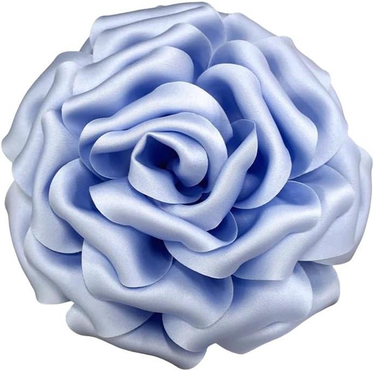 Grote Bloem Broche - Satijnen Versiering - Feestelijke Accenten - Handgemaakt Ontwerp - 16 cm - Multicolor