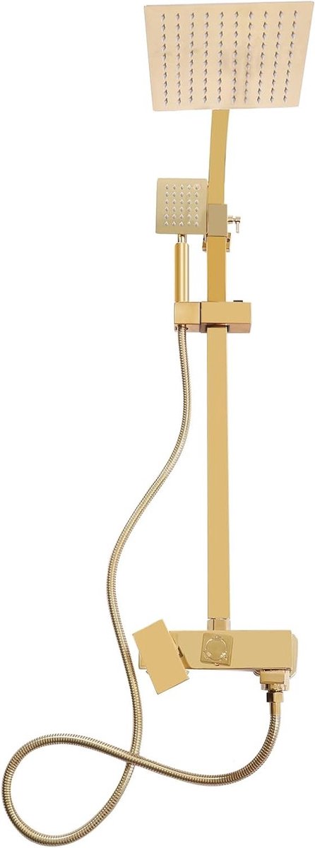 Douchesysteem met regendouche en mengkraan, 80-113 cm armatuur voor luxe badkamerervaring