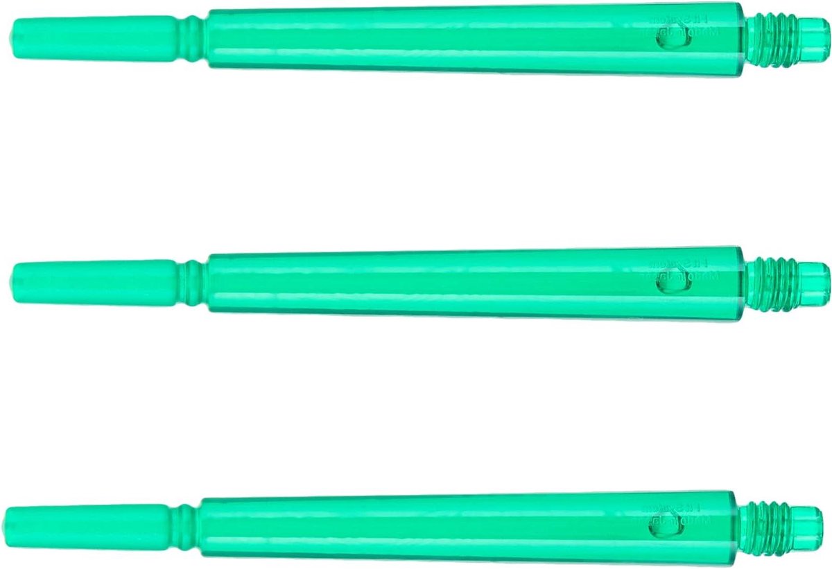 Dartshafts - Dartpijlen onderdelen - Precisie Darts Spelen - Versterkte Kunststof - Maat 7 - Transparant Groen