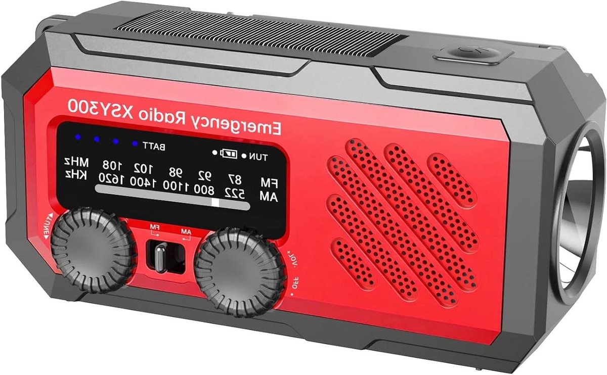 Noodradio Solar Opwindbaar - Noodpakket voor Thuis - Noodrantsoen - Multifunctioneel