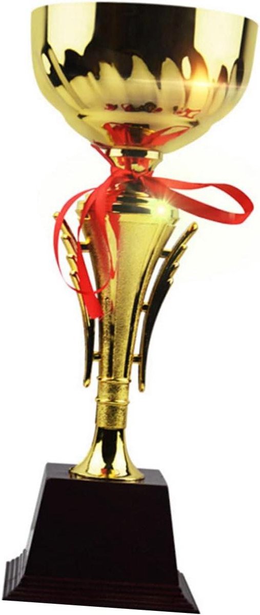 Trofee Beker - Prijs Winst - Wedstrijd Beloning - Klassiek Design - 31 Cm - Goudkleurig