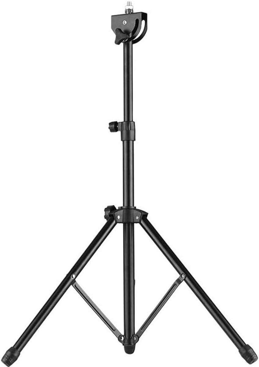 Drum Pad Standaard - Oefen Pad Houder - Muziek Oefenen - Verstelbare Hoogte - 46-79 cm - Zwart