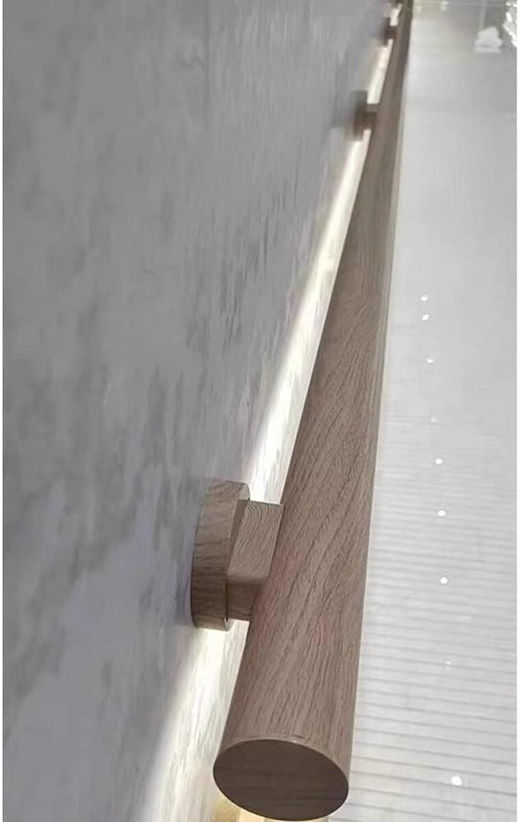 Verlichte trapleuning - Wandrail met licht - Veiligheid verbeteren - Geïntegreerd LED-kanaal - Tot 15 meter - Natuurlijk