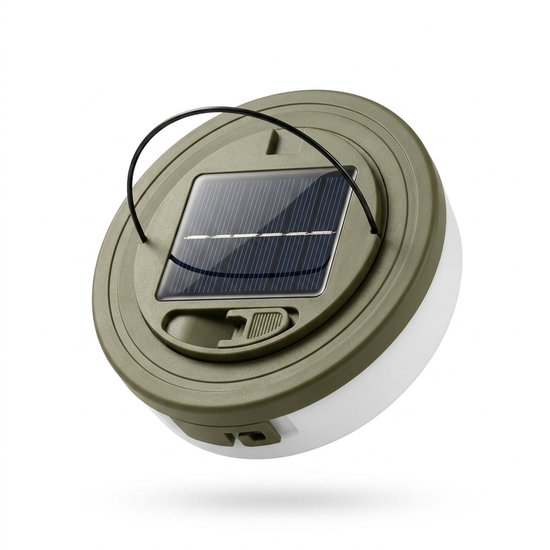 Mr. Bright® Camping Lamp met Camping Lichtsnoer 10 Meter - Oplaadbare Kampeerlamp - USB & Zonne-energie - LED Tentlamp - Oprolbaar - 8 Verlichtingsstanden - IPX4 Waterdicht van MR Bright — afbeelding 5