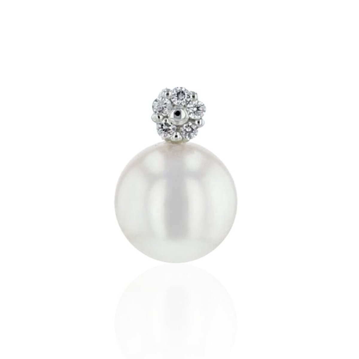 Luna-Pearls - 202.1410 - Hanger - Zoetwater gekweekte parel 8-8.5mm - 14K witgoud