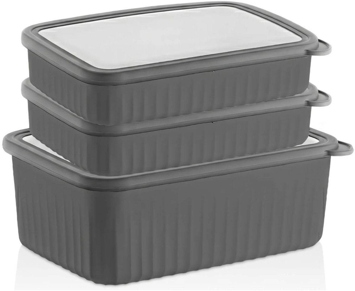 VIP Ahmet - Luchtdichte Voorraaddozen Set - 3 Stuks - 1 x 4,2 L en 2 x 2,1 L - BPA-vrij