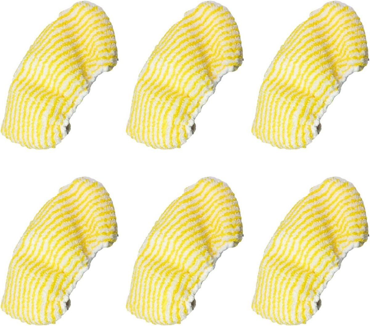 Stoom Mop Covers - Reinigingsdoeken - Vloeren Reinigen - Sterke Vlek Verwijdering - 6 Stuks - Geel