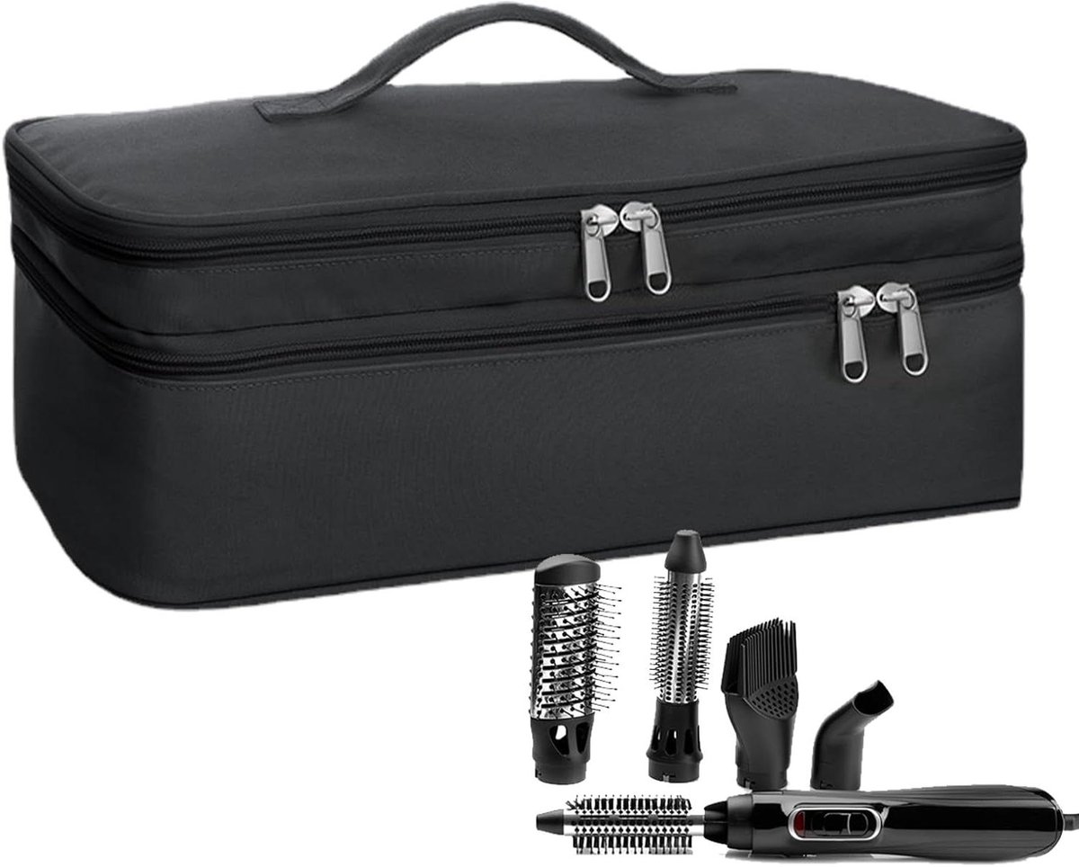 Haarstyling Tas - Reis Etui - Styling Instrumenten - Thermisch Interieur - 42 x 18.5 cm - Zwart