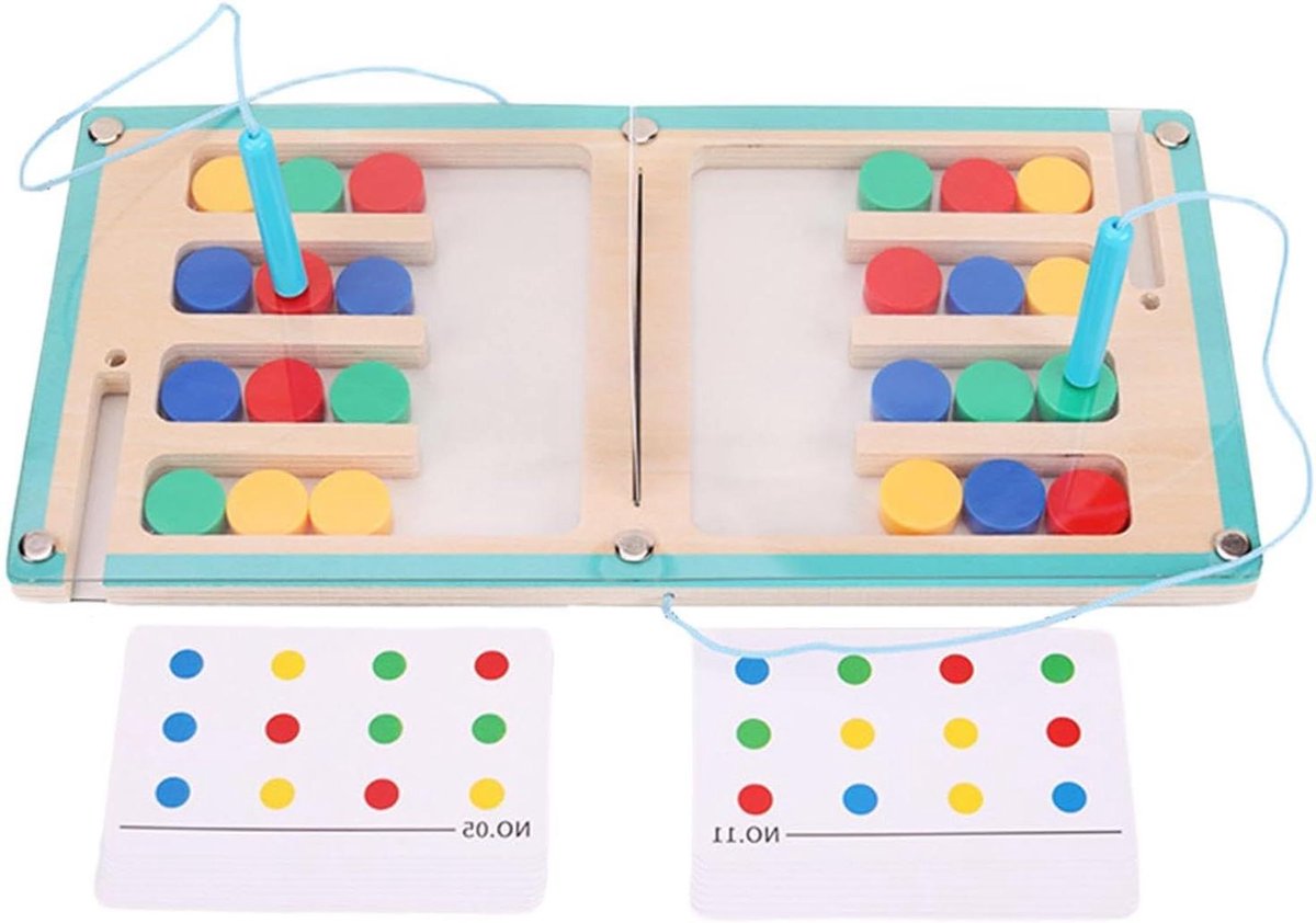 Sorteerspel Kinderen - Educatief Speelgoed - Logisch Denken Trainen - Twee Spelers Modus - 30 x 15 cm - Multicolor