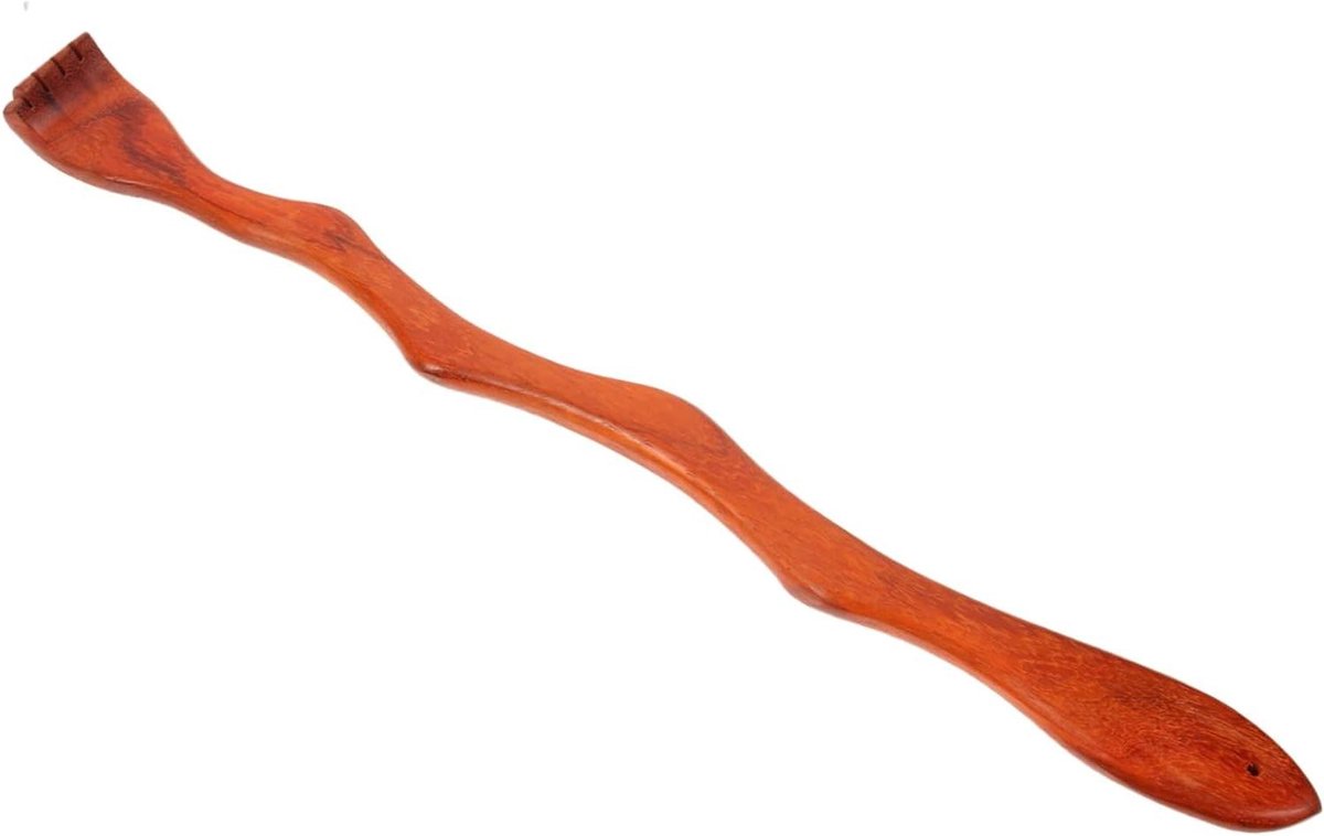 Massage Krabber - Huid Kriebel - Jeuk Verlichten - Slang Vorm - 48 cm - Donkerrood