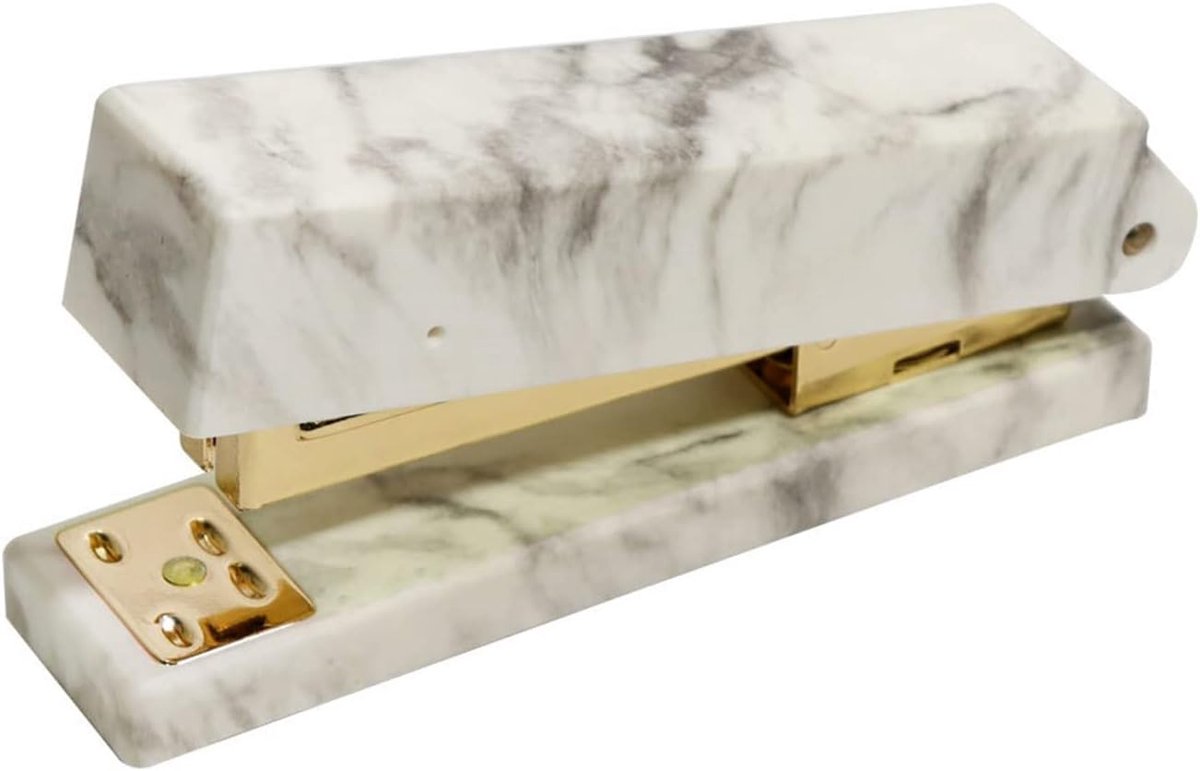 Nietmachine Bureau - Kantoor Benodigdheden - Papier Binden - Stabiele Antislip Matten - Heavy Duty - Goud