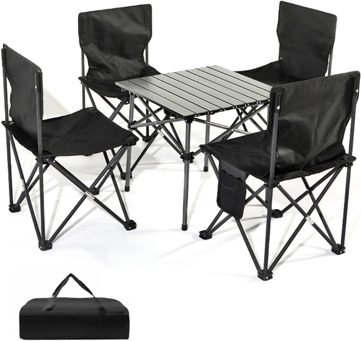 Opvouwbare tafel - Picknickset stoelen - Buitenactiviteiten organiseren - Lichtgewicht draagbaar ontwerp - Verschillende maten - Bruin Zwart Blauw
