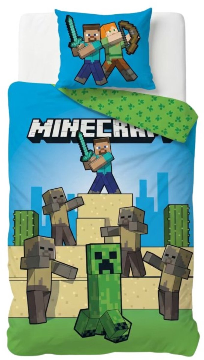 Minecraft Dekbedovertrek + Hoeslaken van Minecraft — afbeelding 2