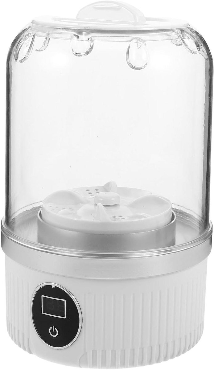 Mini Wasmachine - Draagbare Wasmachine - Persoonlijke Was - Oplaadbaar Gemak - 12.5 x 20.5 cm - Wit