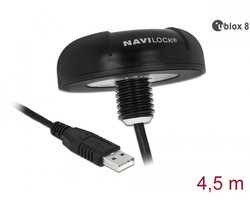 Navilock NL-8004U GPS-ontvanger Zwart 1 stuk(s)
