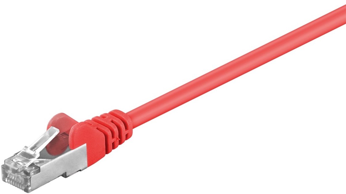 CAT5e FTP patchkabel - 0,50 meter rood - netwerkkabel - internetkabel - UTP kabel