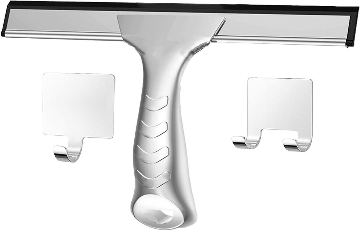 Glazen Douche Deur Squeegee - Badkamer Cleaner Tool - Streeploos Reinigen - Roestvrij Staal Constructie - 25.4 x 13.2 cm