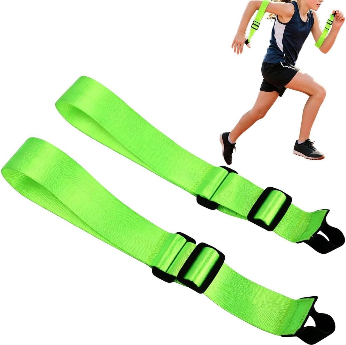 Arm Swing Trainer - Hardloopbanden - Verbeter Coördinatie - Verstelbare Posities - 27-30 cm - Groen