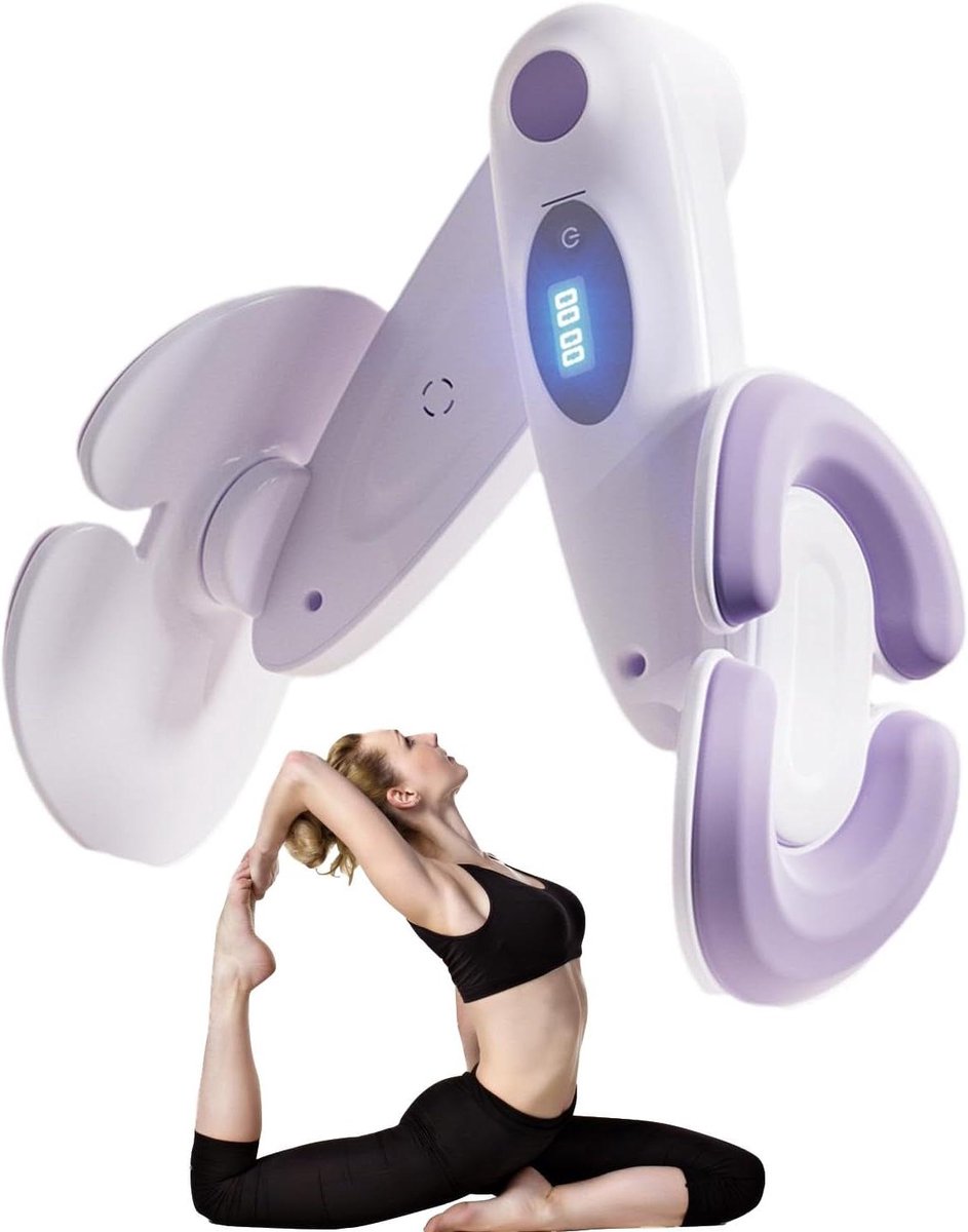 Dij Trainer - Heup Trainer - Been Training - Digitale Meter - 21 x 34.5 cm - Paars