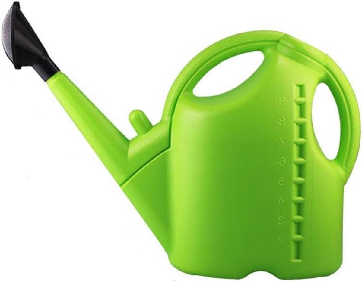 Kunststof gieter - Plantenspuit - Planten water geven - Lange smalle tuit - 9 Liter - Groen