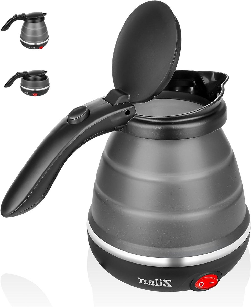 Reis Waterkoker - Kleine Elektrische Ketel - Compact Koken - Opvouwbaar Ontwerp - 0.5 Liter - Golo Grijs