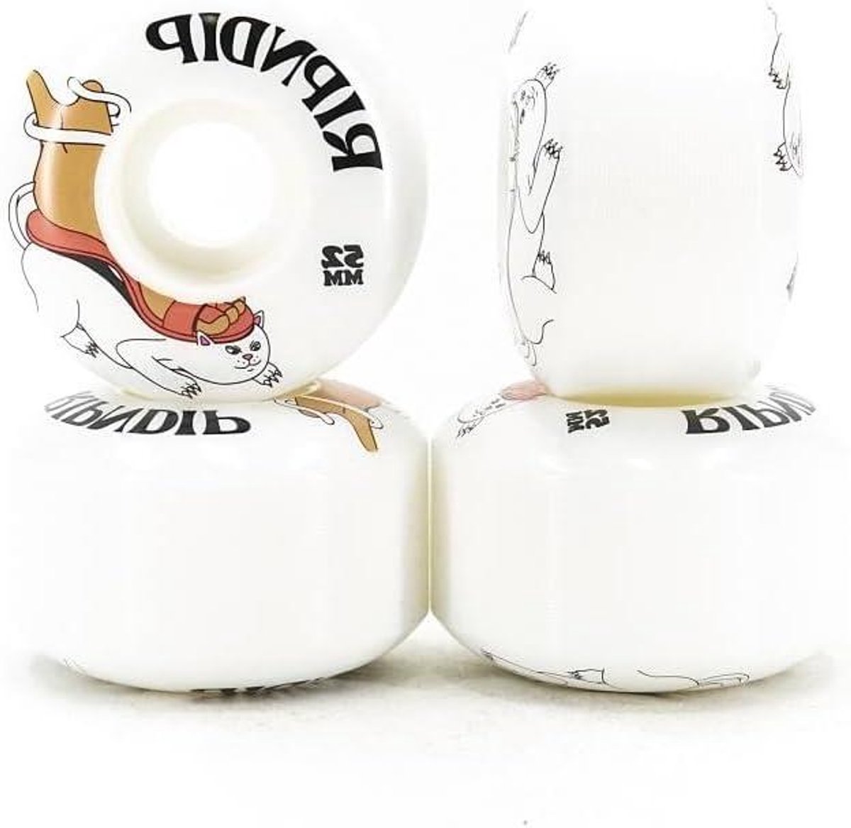Skateboard Wielen Monopatine Wielen Skateboarden Urethaan Materiaal 52 mm Meerkleurig