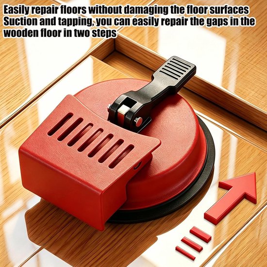 Vloer Kier Reparatie - Zuignap Tool - Vloeren Egaliseren - Sterk Koolstofstaal - Medium 9.5 cm - Zwart — afbeelding 2