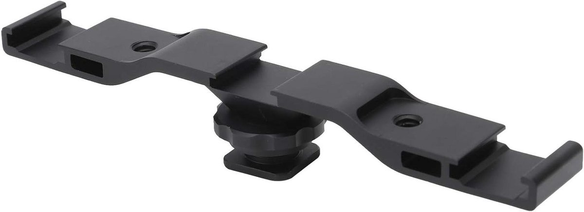 Verlengbeugel Camera - Accessoirehouder - Audio Video - Drie Koude Schoenen - 16 cm - Zwart