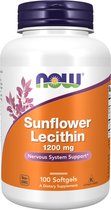 Now Foods Sunflower Lecithin 1200mg (100 softgels) Unflavoured - Vitaminen, mineralen & gezondheid - Vitaminen & Mineralen Complex