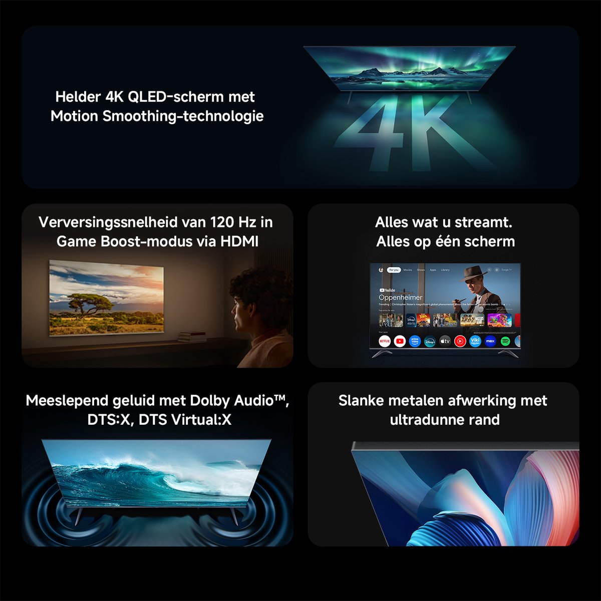 Xiaomi 75 A PRO Smart TV 4K Ultra HD HDR10+ QLED - afbeelding 3
