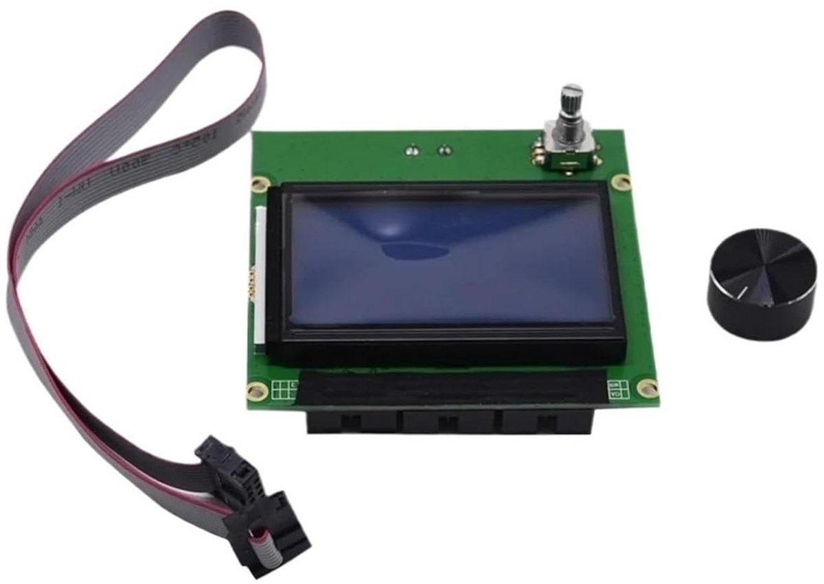 LCD Scherm - Bedieningspaneel - 3D Printer Bediening - Duidelijk HD Display - 89 x 93 mm - Zwart