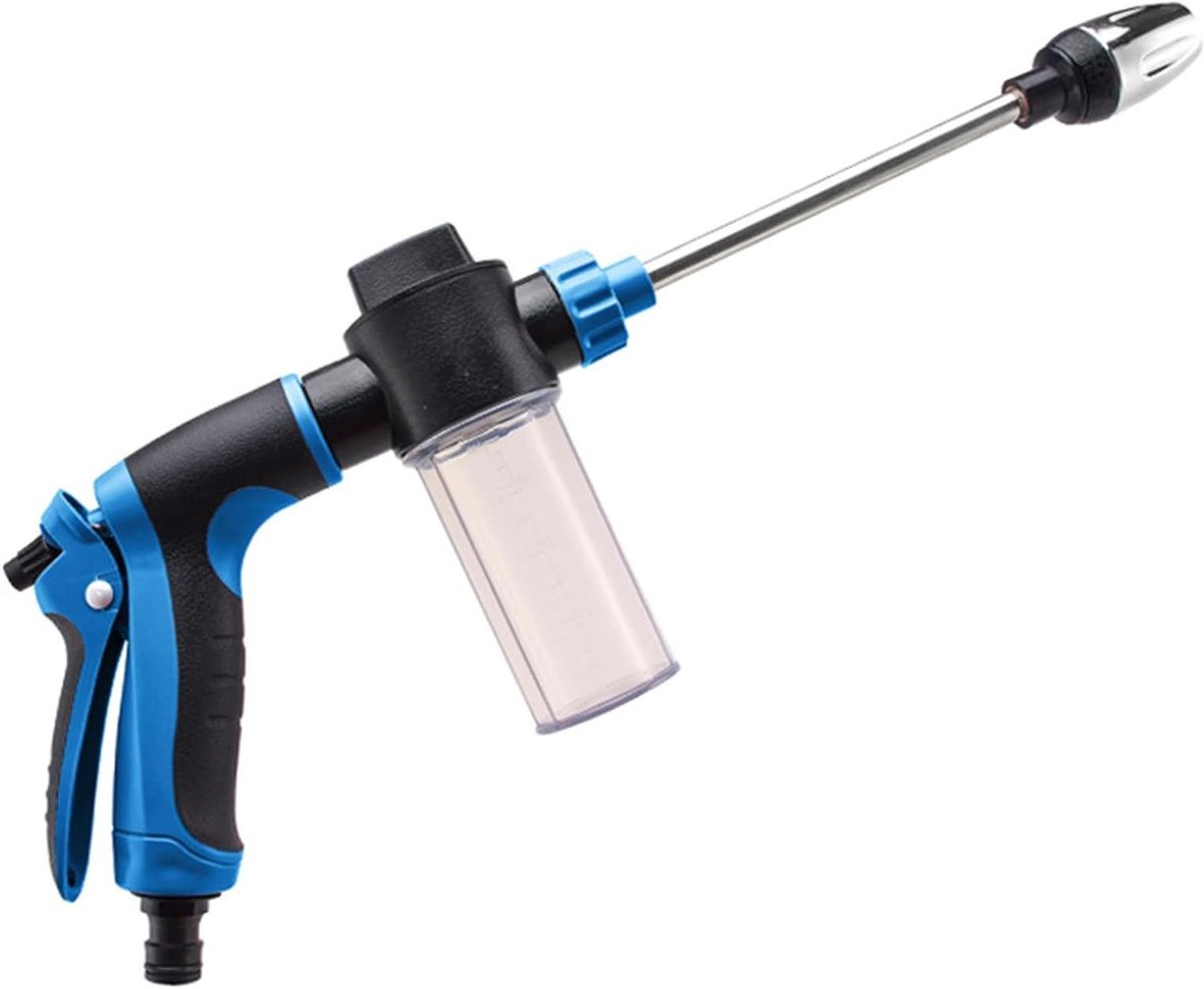 Schuimpistool - Zeepdispenser - Voertuig reinigen - Verstelbaar mondstuk - 34x13.5cm - Zilverkleurig