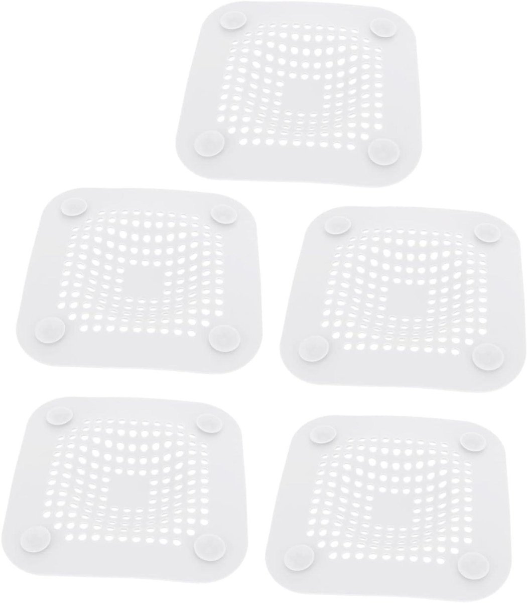 Gootsteenzeef - Afvoerfilter Keuken - Verstopping Voorkomen - Met Zuignappen - 248 Gram - Wit