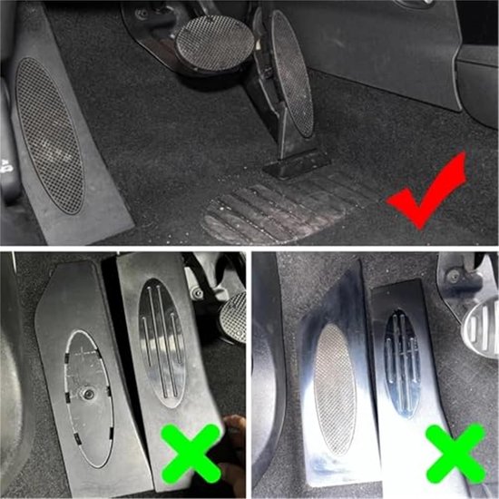 Pedaal Pad - Auto Pedalen - Soepel Schakelen - Antislip Oppervlak - 50 g - Zwart met Zilver — afbeelding 5