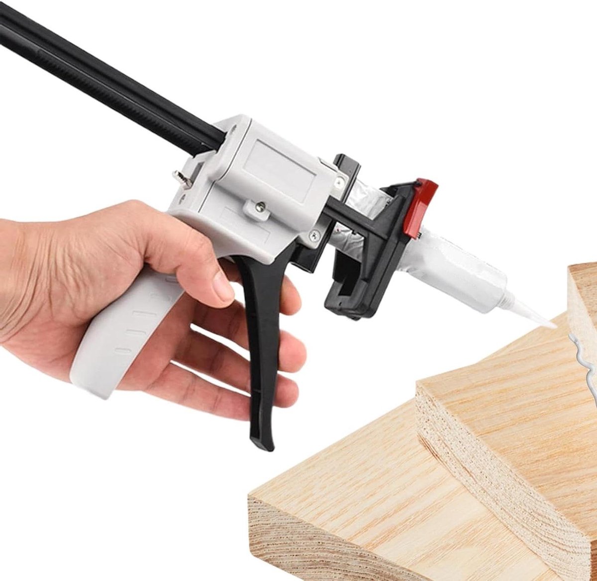Lijm Dispenser - Tubeknijper Tube Perser - Nauwkeurig Doseren - Slijtvast Siliconen - 29 x 15 x 6 cm - Grijs