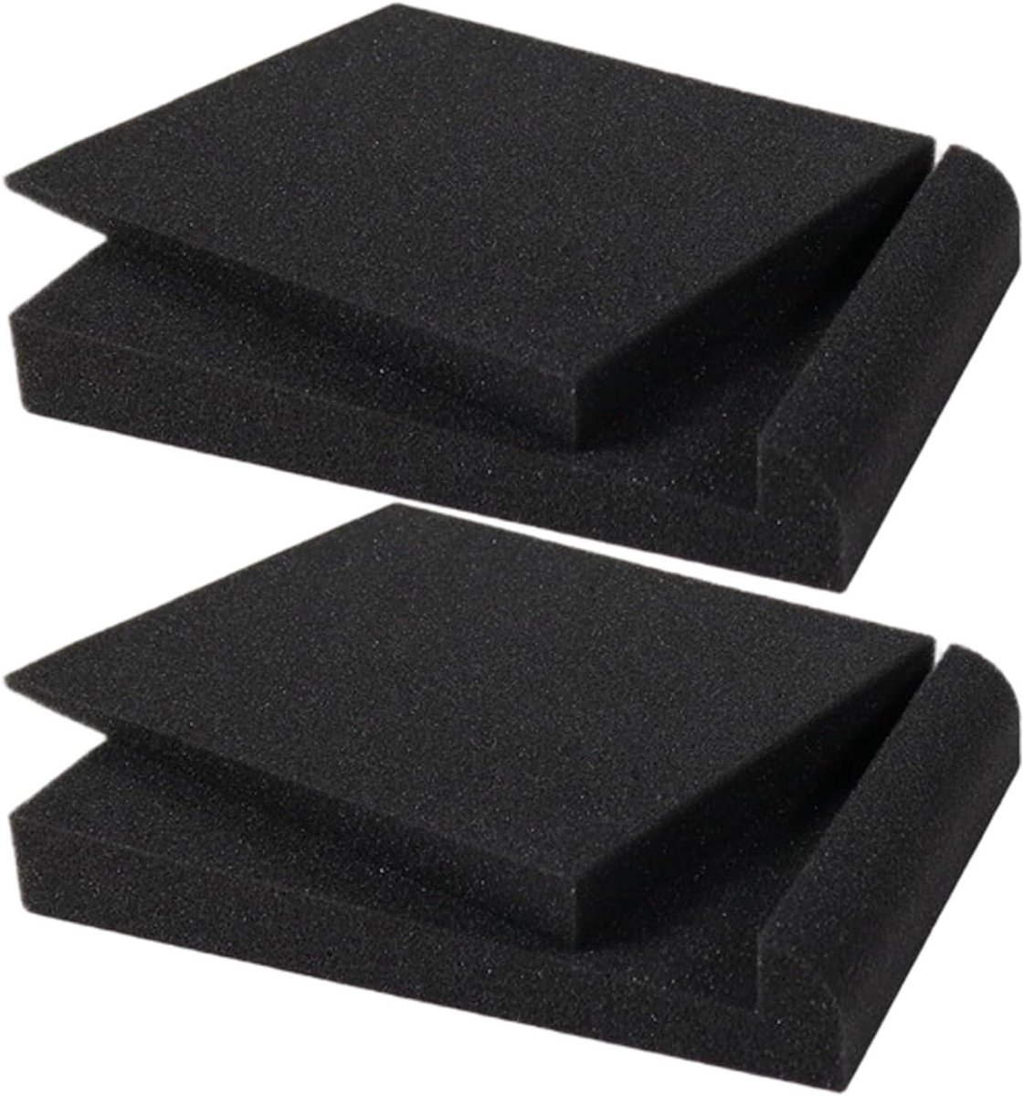 Monitor Isolatie Pads - Speaker Dempers - Audio Optimalisatie - Verstelbare Hoek - 2 Stuks - Zwart