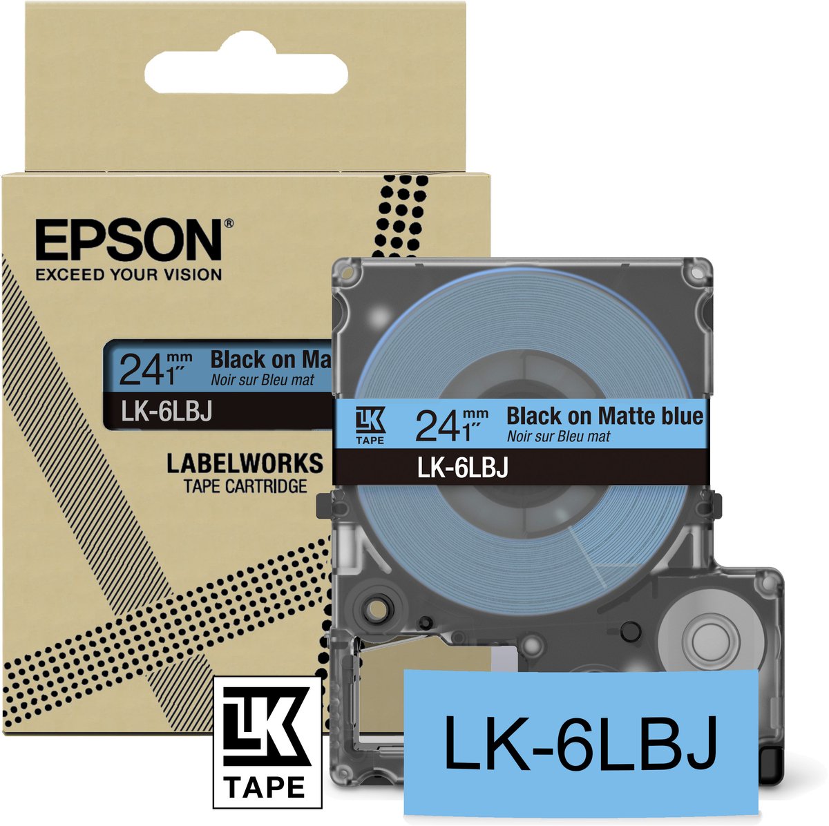 Epson LK-6LBJ Zwart, Blauw