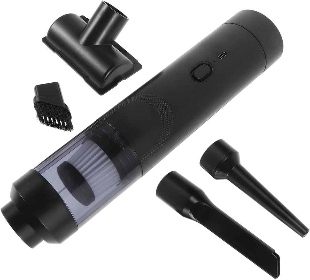 Handstofzuiger - Draagbare Cleaner - Auto Interieur - Hoge Zuigkracht - 27 cm Lengte - Zwart