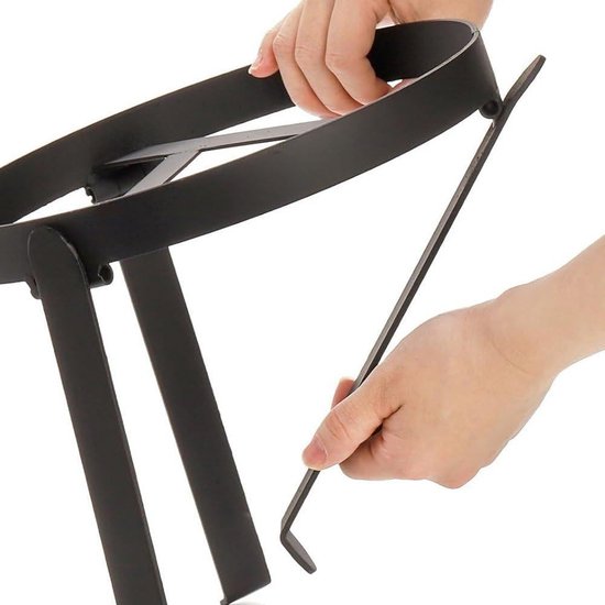 Kampeer Statief - Outdoor Kookstandaard - Koken Buiten - Hittebestendig Staal - 25x25 cm — afbeelding 2