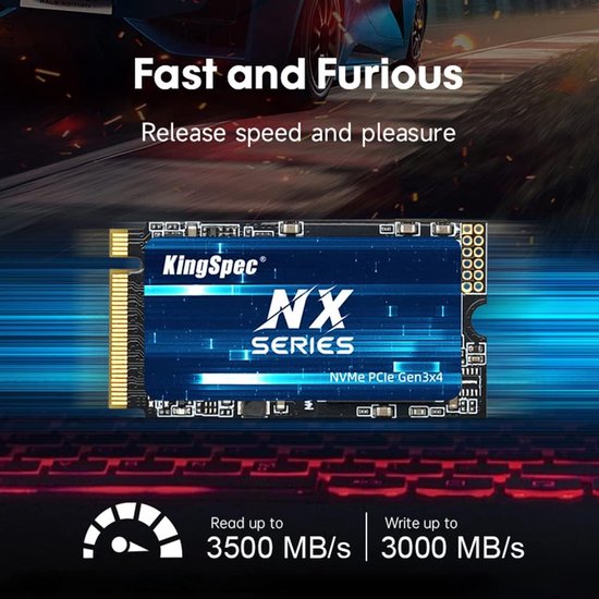 Interne SSD - NVMe Opslag - Snellere Computer - PCIe 3.0 Interface - M.2 2242 - NXM-2242 — afbeelding 5