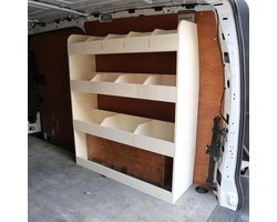 Bedrijfswageninrichting Bestelbus - Stellingkast Bestelwagen - Gereedschap Organiseren - Specifiek voor Mercedes Vito - 3 Schappen 12 Vakken - Niet gespecificeerd