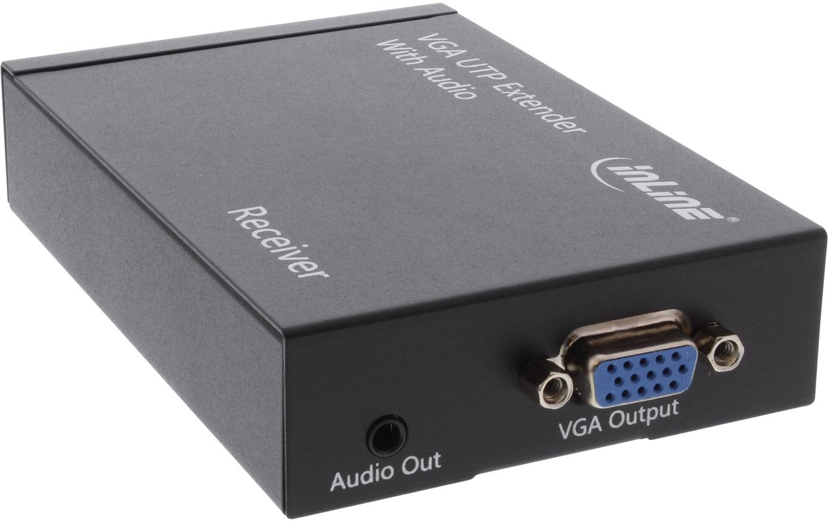 InLine VGA & audio verlenger over UTP Ontvanger