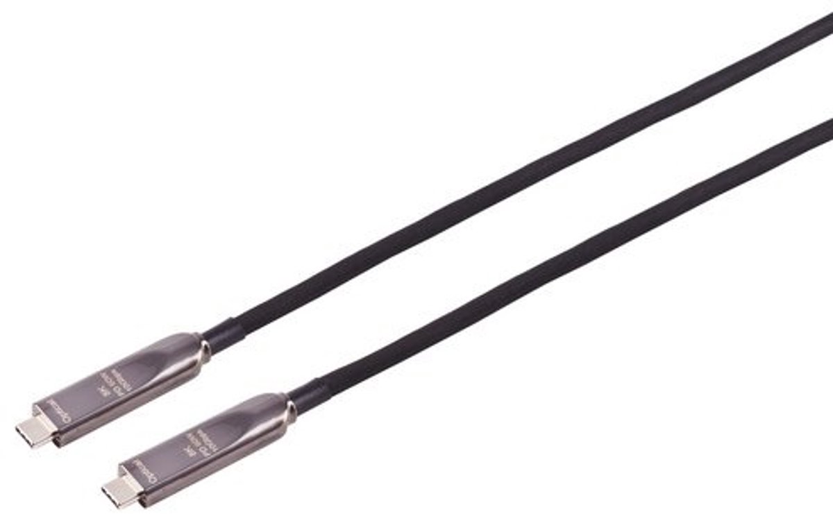 Actieve Hybride USB-C Kabel - USB 3.2 Gen 2 - 8K 60Hz - PD 60W - 10 meter - Zwart