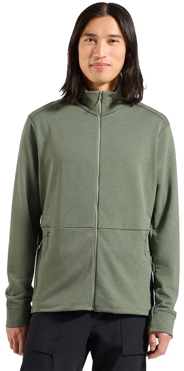 Odlo Grid Fleece Met Volledige Rits Man Shadow Melange