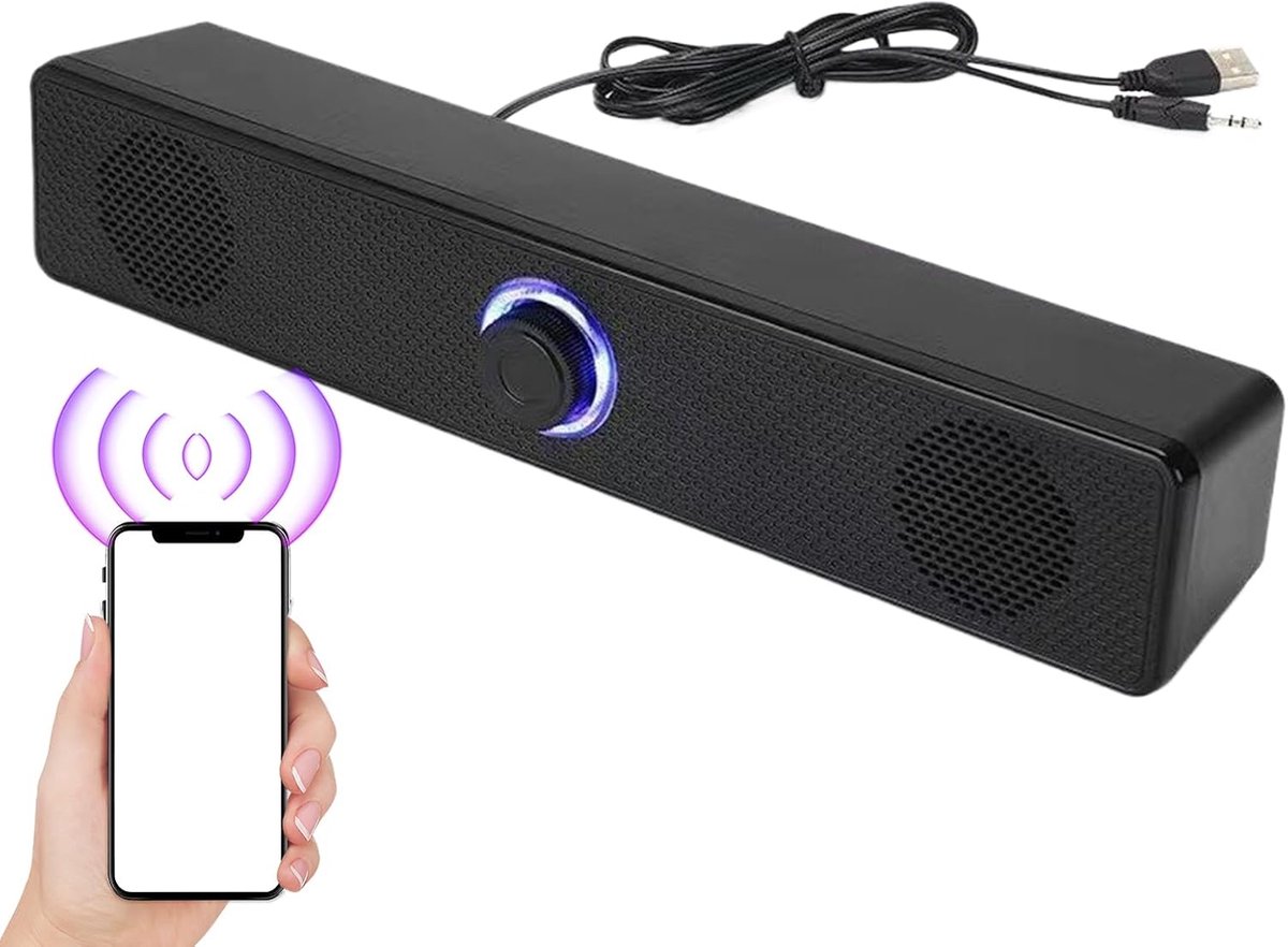 Soundbar Luidsprekers - Draadloos audiosysteem - Home Cinema - Diepe Bassen - 296 Centimeter - Zwart