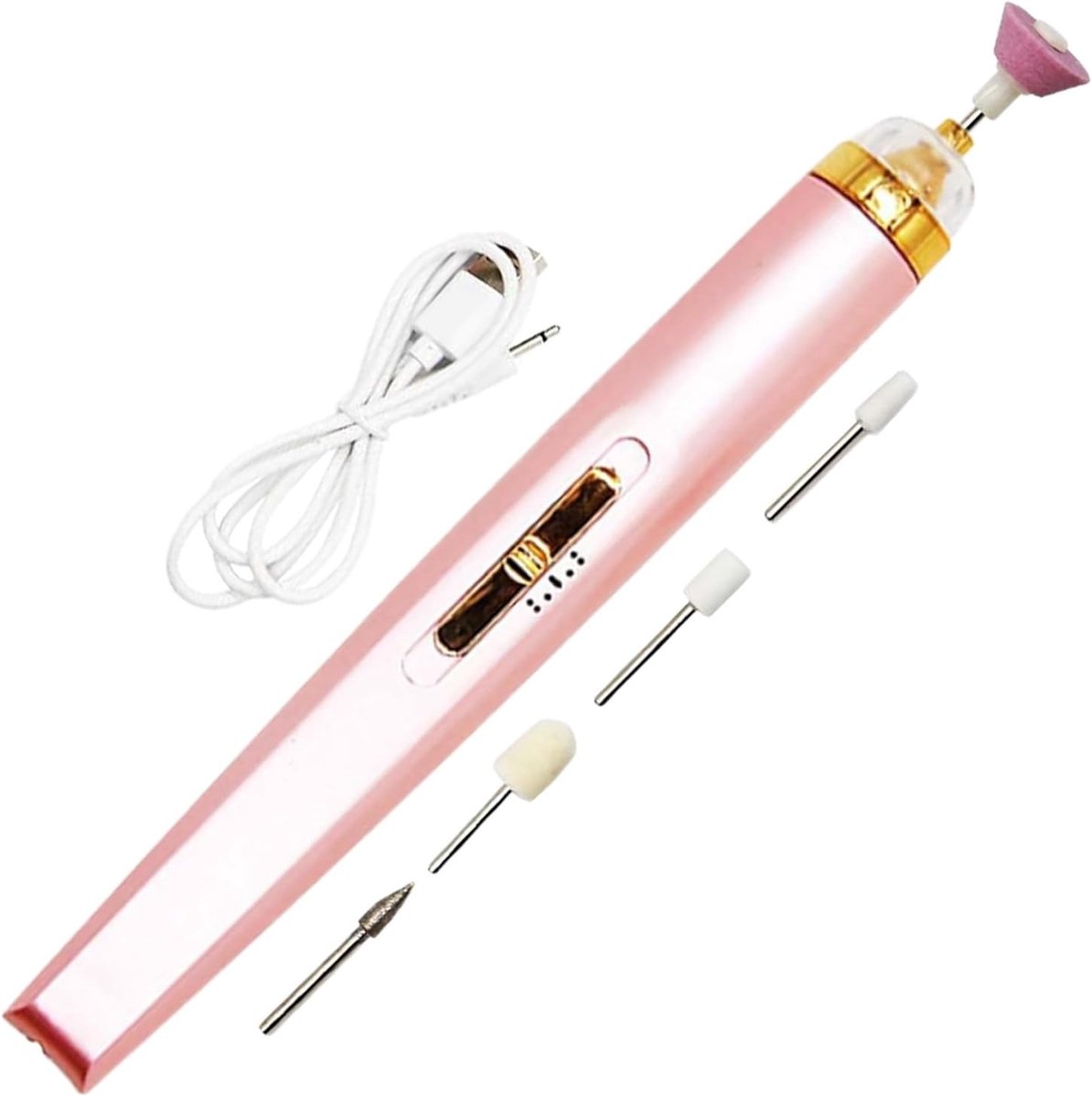 Elektrische Nagelvijl - Manicure Pedicure Apparaat - Nagelverzorging Thuis - Inclusief 5 Slijpkopen - 188 x 919 x 279 cm