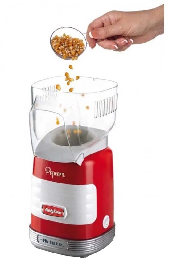 Ariete 2956 Popcorn Machine - Rood - Vetvrije Popcorn binnen 2 min — afbeelding 3